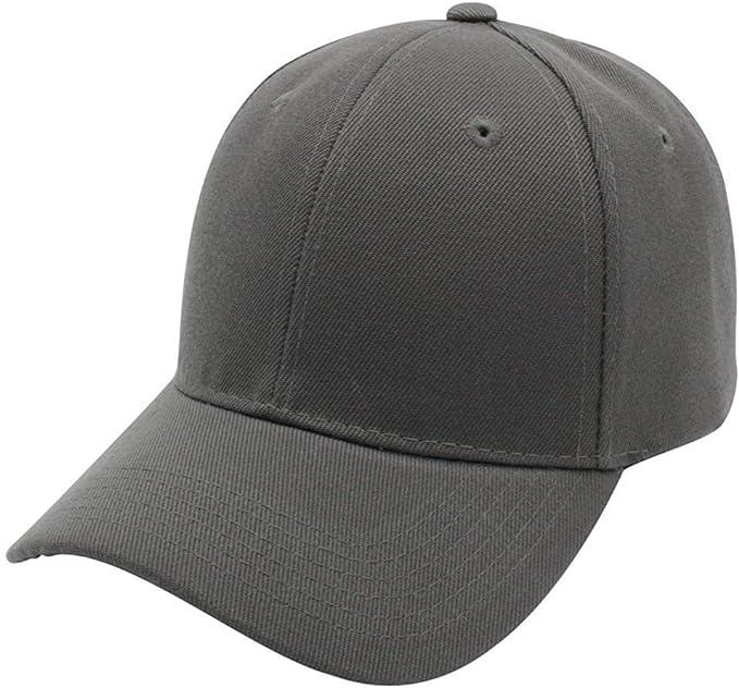 Custom All-Ages Baseball Cap Dark Grey