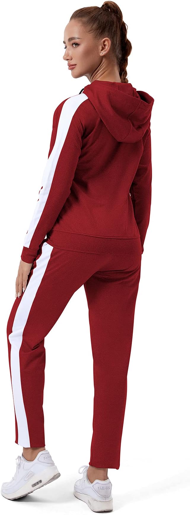 Custom Track Suit For Women Army Red