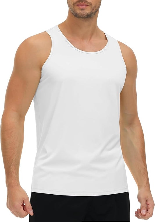 Custom Tank Top For Men (White)