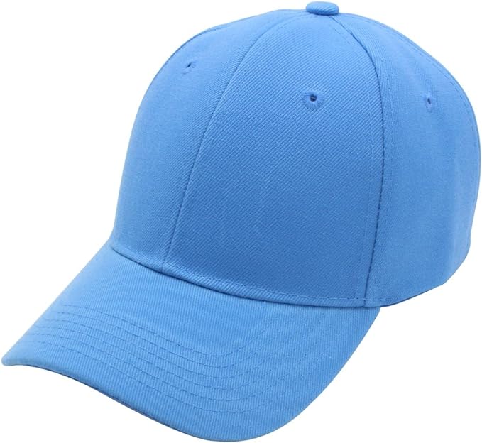 Custom All-Ages Baseball Cap Sky Blue