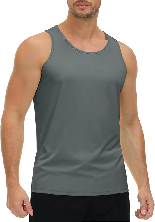 Custom Tank Top For Men (Grey)