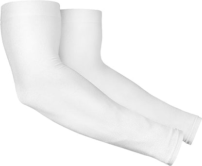 Custom Arm Sleeve Pair White Color Unisex