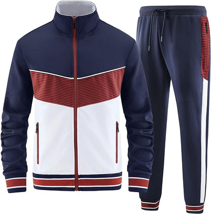 Custom Track Suit For Men Navy/White