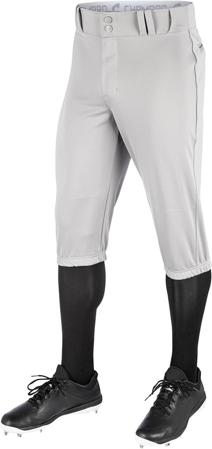 Custom Grey Baseball Pants - Short and Long Styles