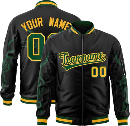 Custom Baseball Caging Jacket Black/Green