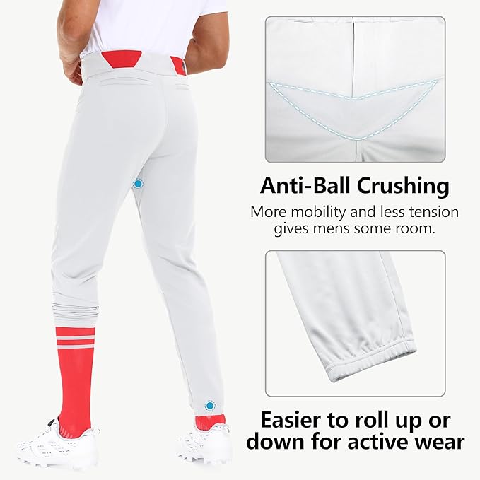 Custom White Baseball Pants - Short and Long Styles