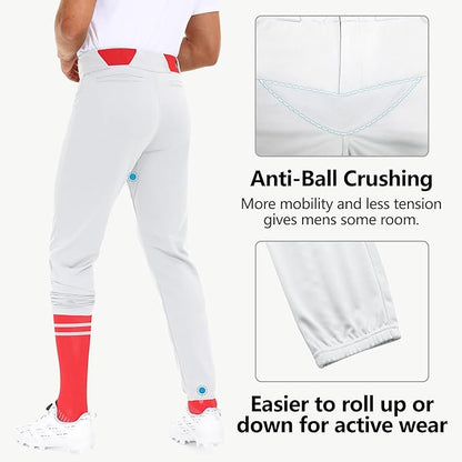 Custom White Baseball Pants - Short and Long Styles