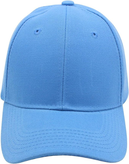 Custom All-Ages Baseball Cap Sky Blue