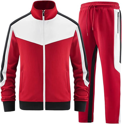 Custom Track Suit For Men Red/White