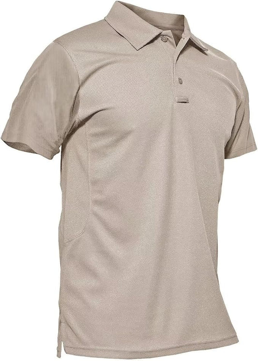 Custom Polo Shirt For Men Khaki