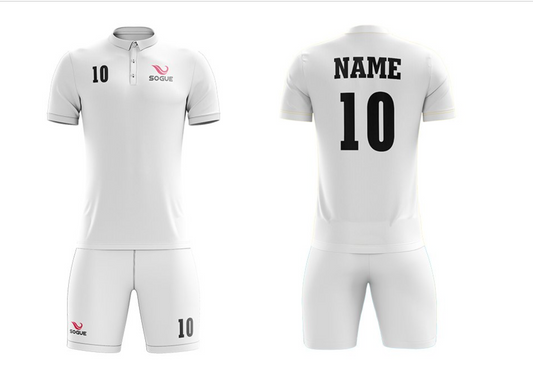 Short Sleeve Soccer Uniform With Polo Collar